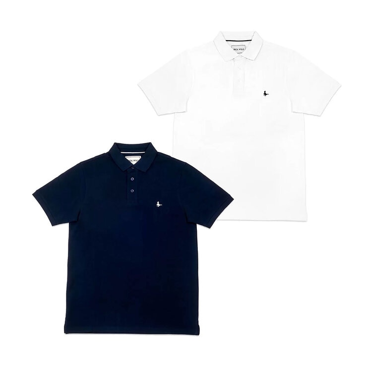 Jack Wills Youth Polo in Navy & White Jack Wills Youth Polo in Navy & White