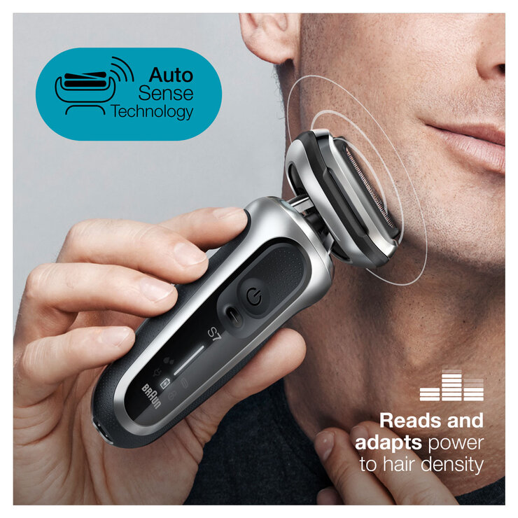 Image describing Braun Shaver S7's Auto Sense Technology