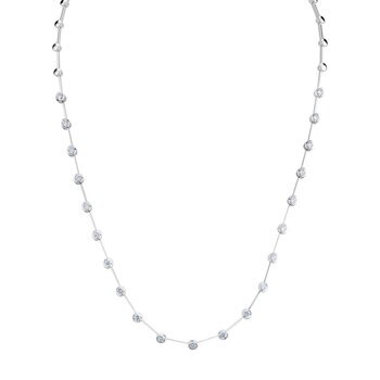 1.25ctw Round Brilliant Cut Diamond Necklace, 18ct White Gold