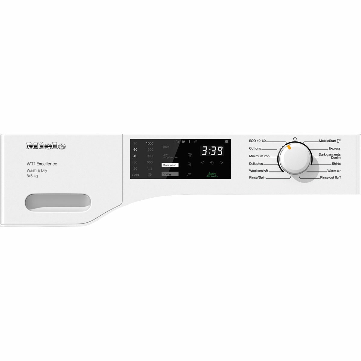 Miele WTD165 WPM, 8/5kg Washer Dryer, In White