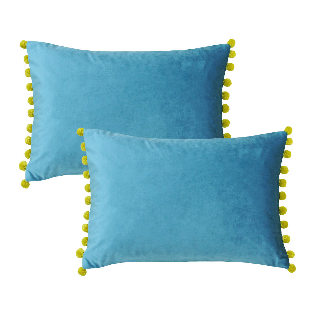 Cut Out Image of Carnival Velvet Bolster Cushion as a 2 Pack