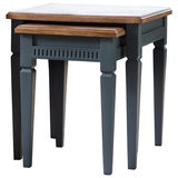 Gallery Bronte Storm Blue Nest of 2 Tables