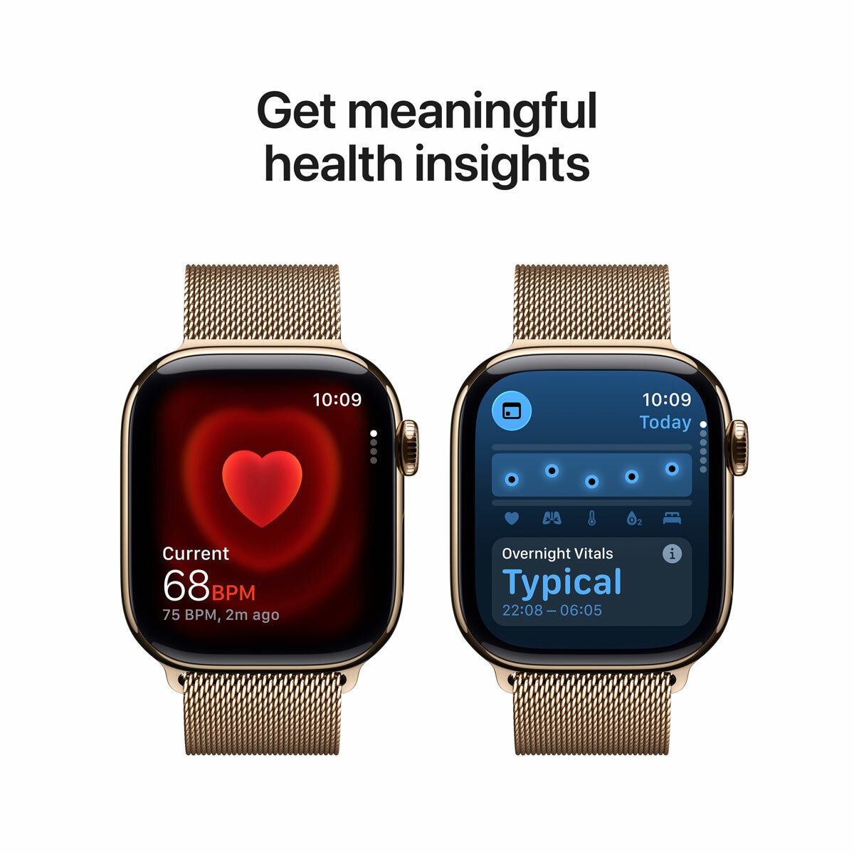 Buy Apple Watch Series 11 GPS + Cellular, 42mm Gold Titanium Case with Gold Milanese Loop, MF8Y4MP/A at costco.co.uk