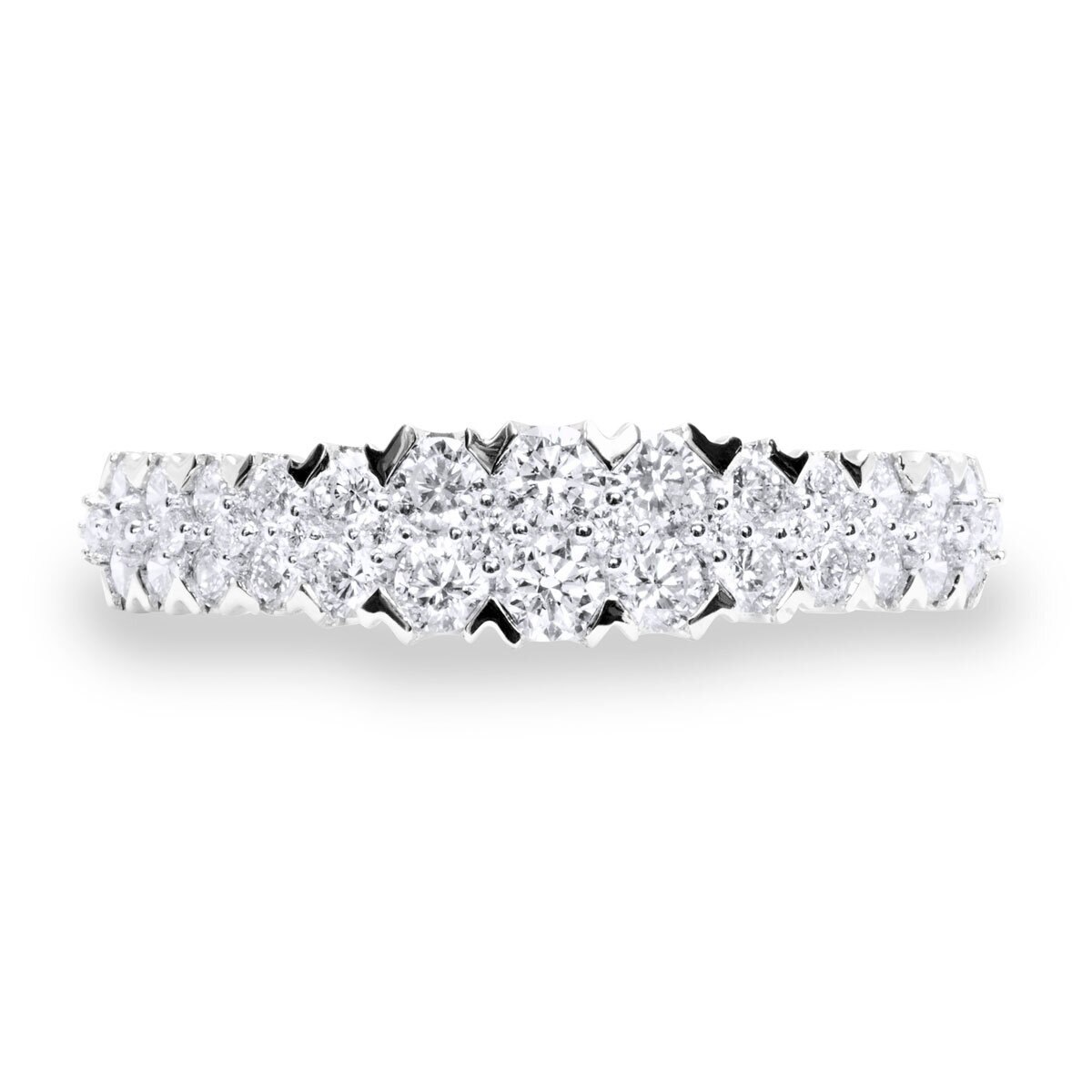 0.78ctw Round Brilliant Cut Diamond Ring, 18ct White Gold