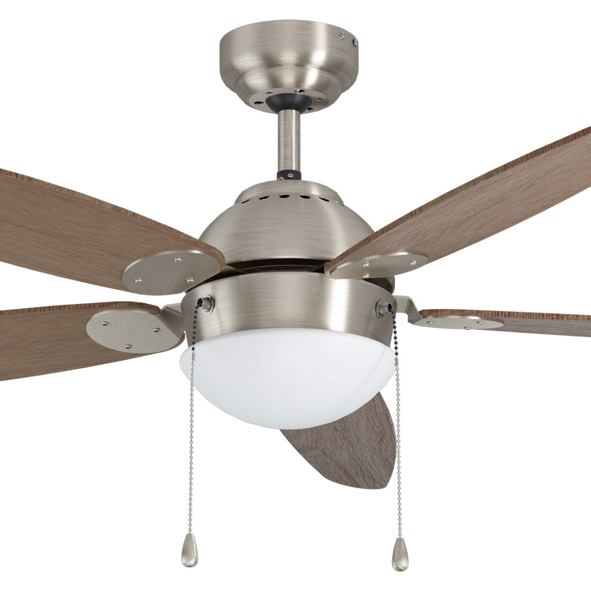 Eglo Susale 5 Blade (132cm) Indoor Ceiling Fan with AC Motor and E14 Light, in Brown