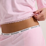 Juicy Couture Ladies 2 Piece Waffle Lounge Set in Pink