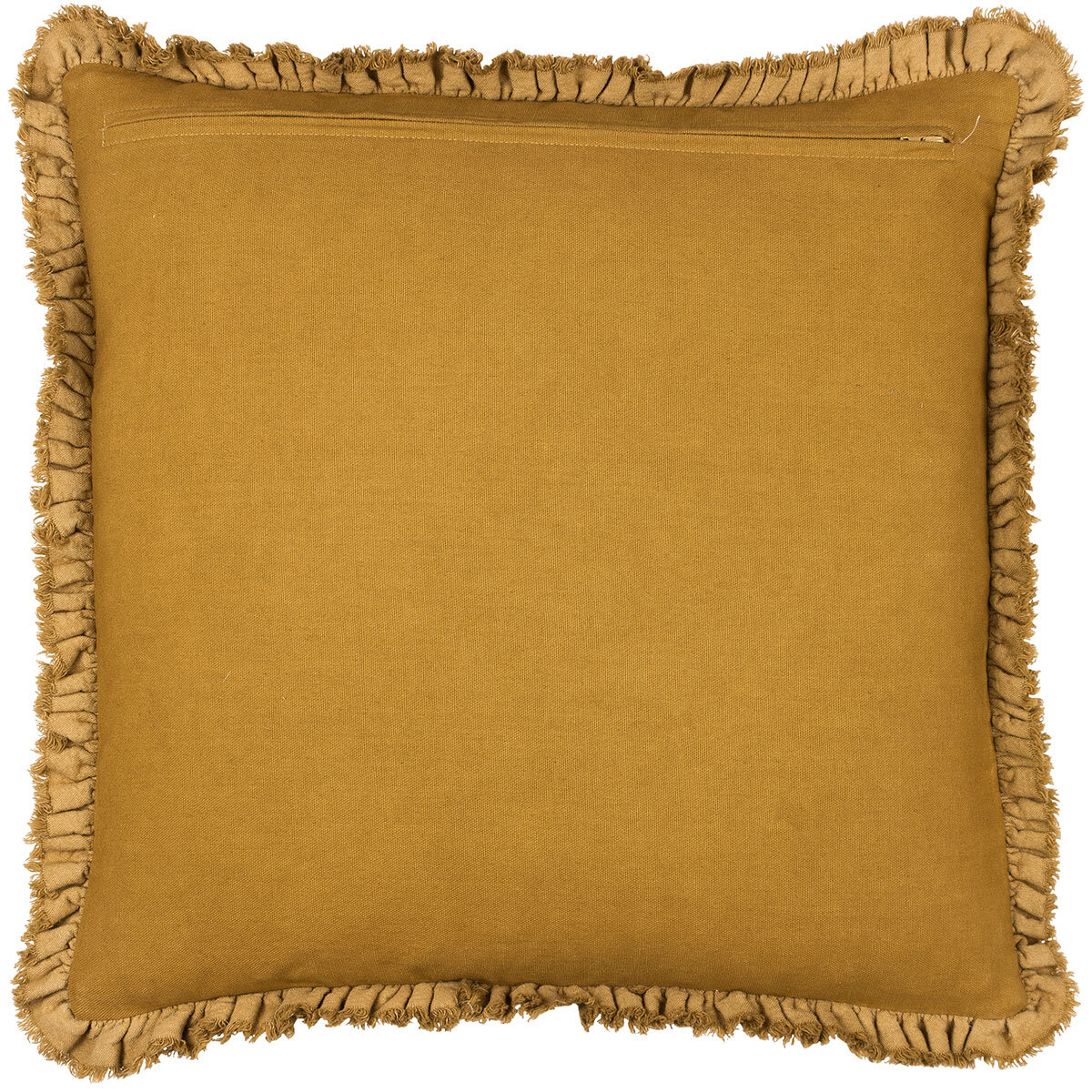 Furn Bertie Velvet Feather Fill Cushion 2 Pack in Saffron, 45 x 45 cm