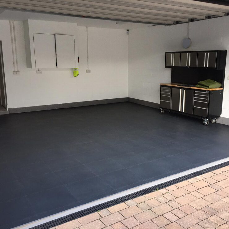 Klikflor X500 Garage Floor Tiles (496 x 496 x 7mm) 4 Pack Costco UK