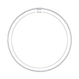5.00ctw Round Brilliant Cut Diamond Tennis Necklace, 14ct White Gold