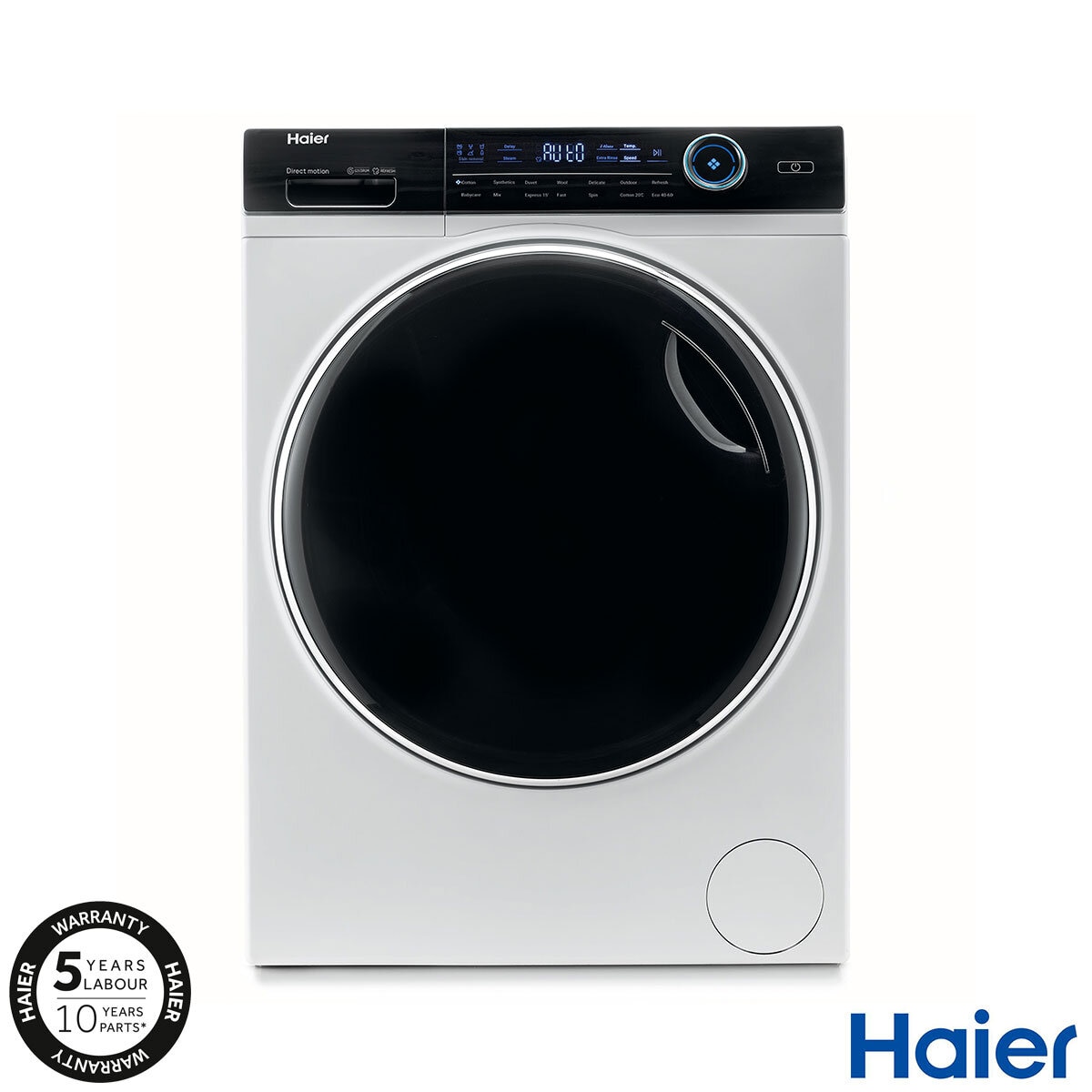 Haier I-Pro 7 Series WiFi Connected HW100-B14979U1, 10kg, 1400rpm Washing Machine, A Rated in White