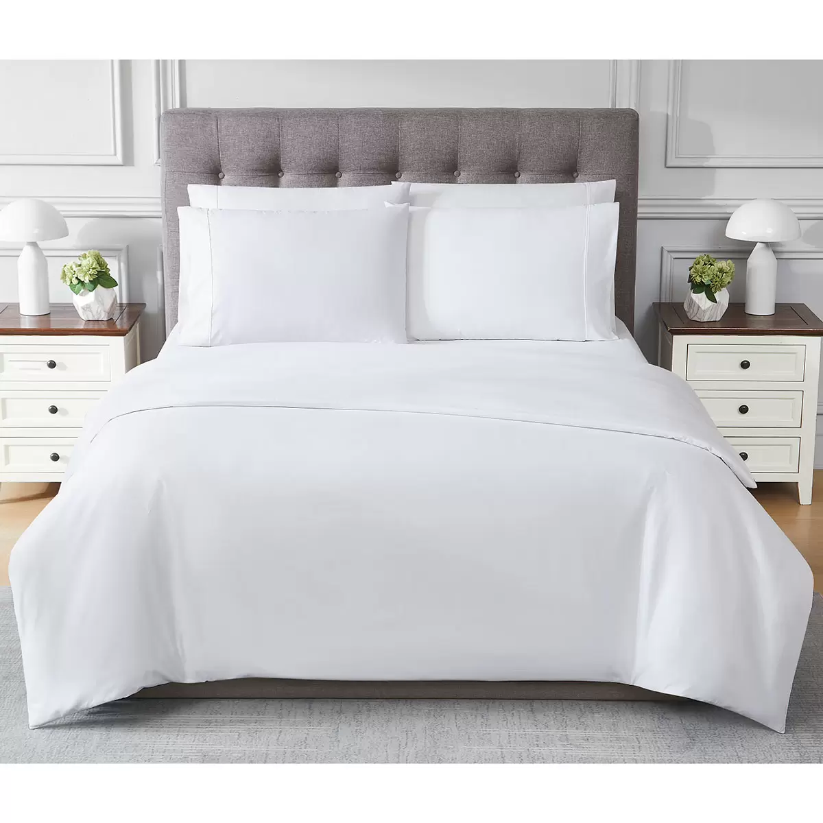 Kirkland Signature 680 Thread Count 6 Piece Duvet Set in 2 colours, Double - Picture 10 of 12