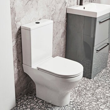 Tavistock Lindo Open Back Toilet With Cistern And Seat