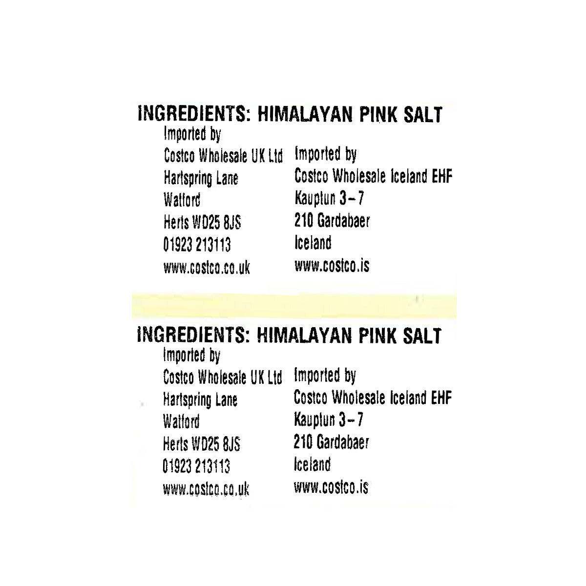 Kirkland Signature Ground Himalayan Pink Salt, 2.27kg