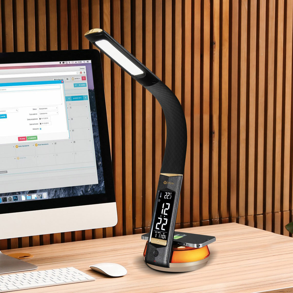 OttLite Wireless Charging LED Table Lamp in 2 Colours