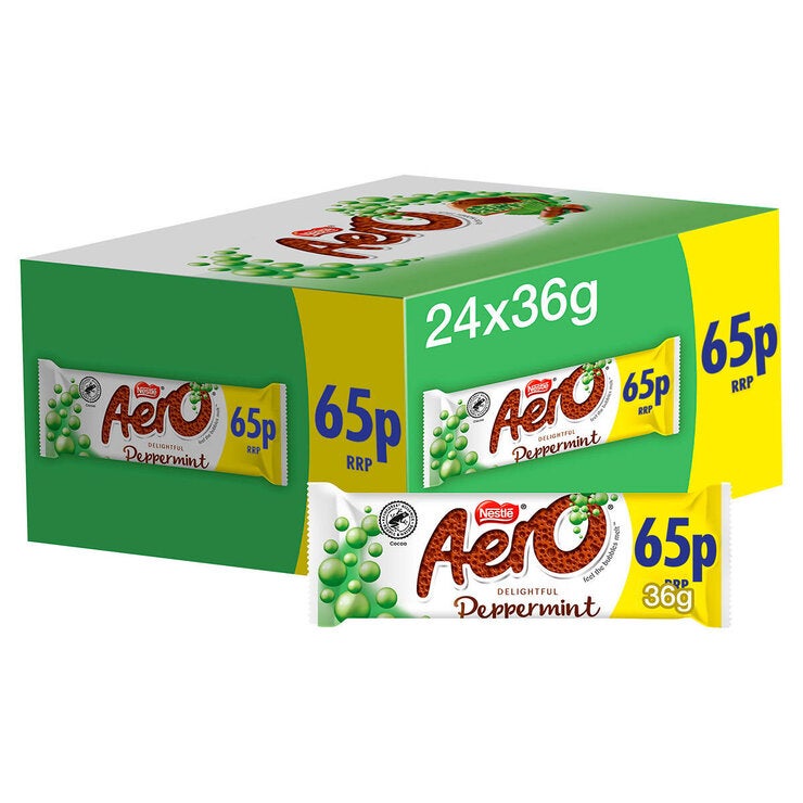 Nestle Aero BubblePeppermint ChocolateBar PMP,24x36 Nestle Aero BubblePeppermint ChocolateBar PMP,24x36
