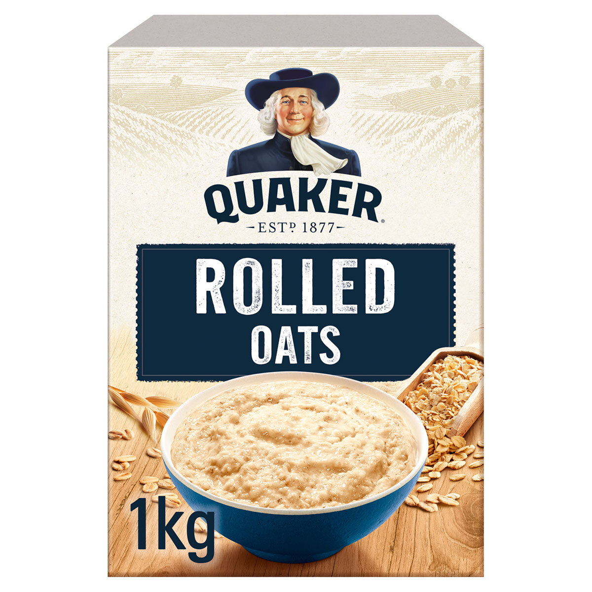 Quaker 100% Wholegrain Rolled Oats, 1kg