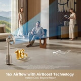 Lifestyle image of fan with AirBoost Technology Lifestyle image of fan with AirBoost Technology