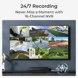 Reolink 12MP (4K+) UHD NVR PoE 16 x Channel / 8 x Turret Camera Kit with 4TB HHD Reolink 12MP (4K+) UHD NVR PoE 16 x Channel / 8 x Turret Camera Kit with 4TB HHD