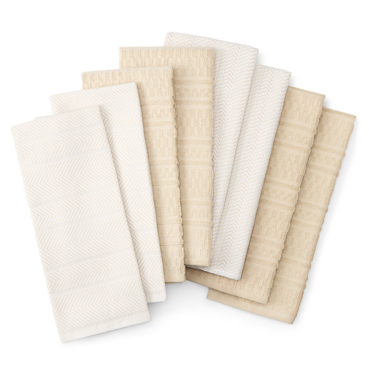 KitchenAid Kitchen Towels Set 8 Pack, Taupe