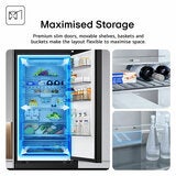 LG Fit & Max, GBBW726AEV Fridge Freezer, A Rated in Black LG Fit & Max, GBBW726AEV Fridge Freezer, A Rated in Black