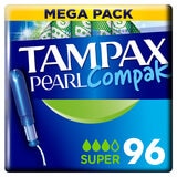 Tampax Pearl Compak Super Tampons, 4 x 24 Pack