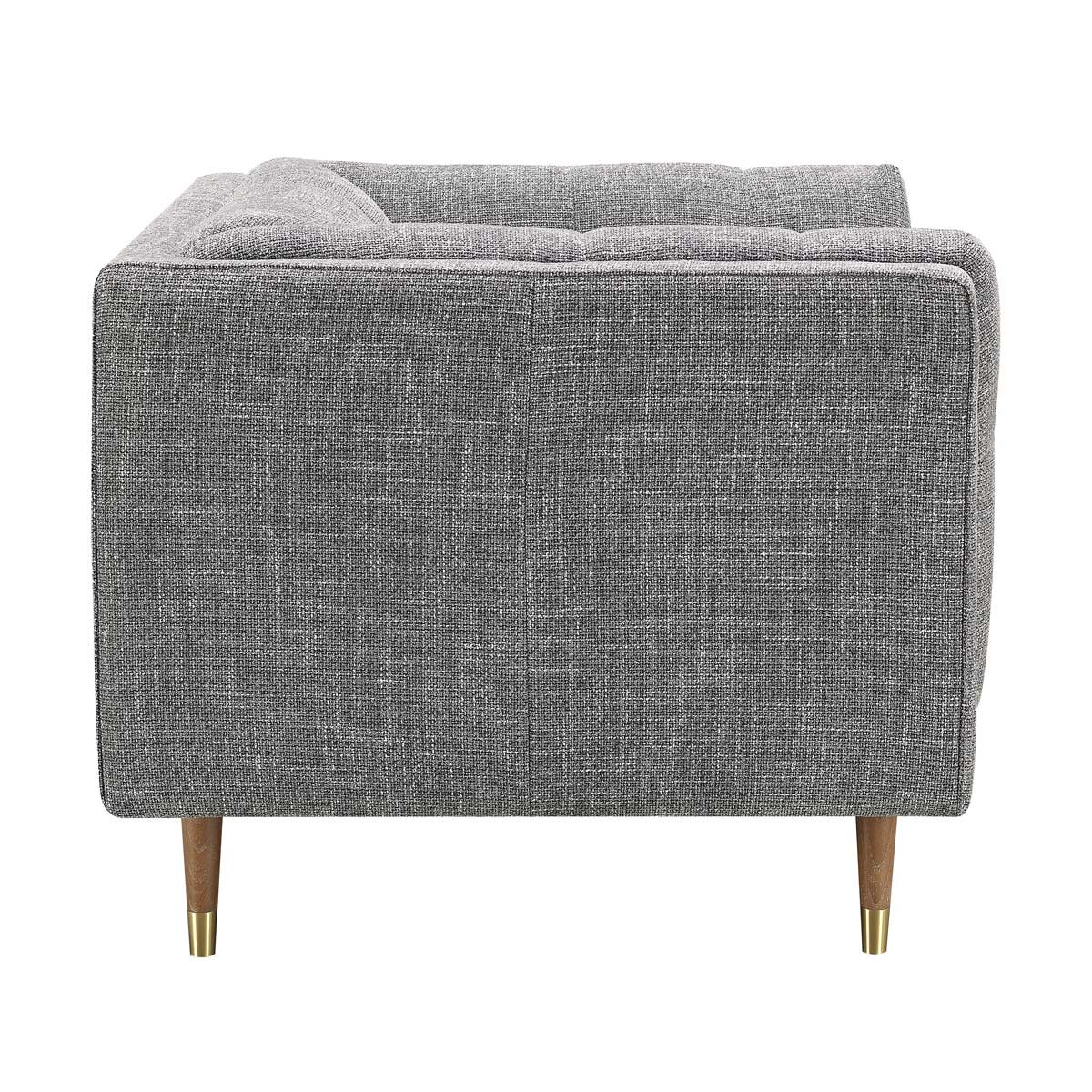 Isla Grey Fabric Armchair