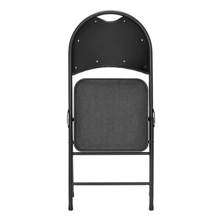 Star Elite High Back Padded Fabric Folding Chairs, 4 Pack