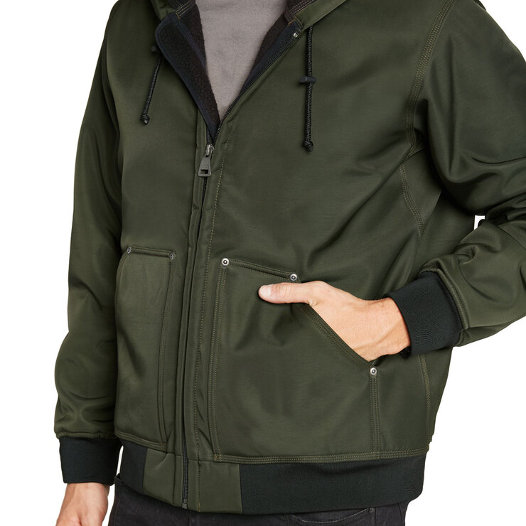 Kirkland Signature Men's Heavy Duty Hooded Work Jacket in Evergreen, Large