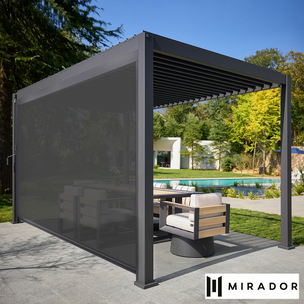 Mirador Adjustable Pull Down Blind (4.4m Width)