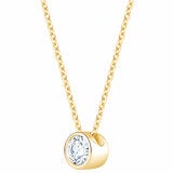 0.30ctw Round Brilliant Cut Diamond Solitaire Pendant, 14ct Yellow Gold 0.30ctw Round Brilliant Cut Diamond Solitaire Pendant, 14ct Yellow Gold