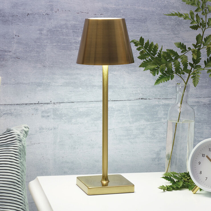 Mikasa Rechargeable Lamps in Gold Mikasa Rechargeable Lamps in Gold