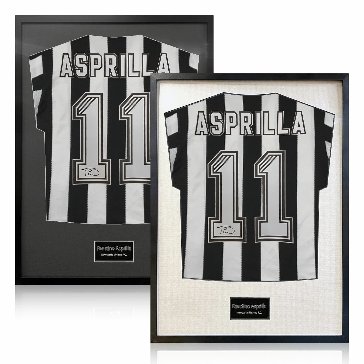 Faustino Asprilla Signed Shirt in 2 Colours Faustino Asprilla Signed Shirt in 2 Colours
