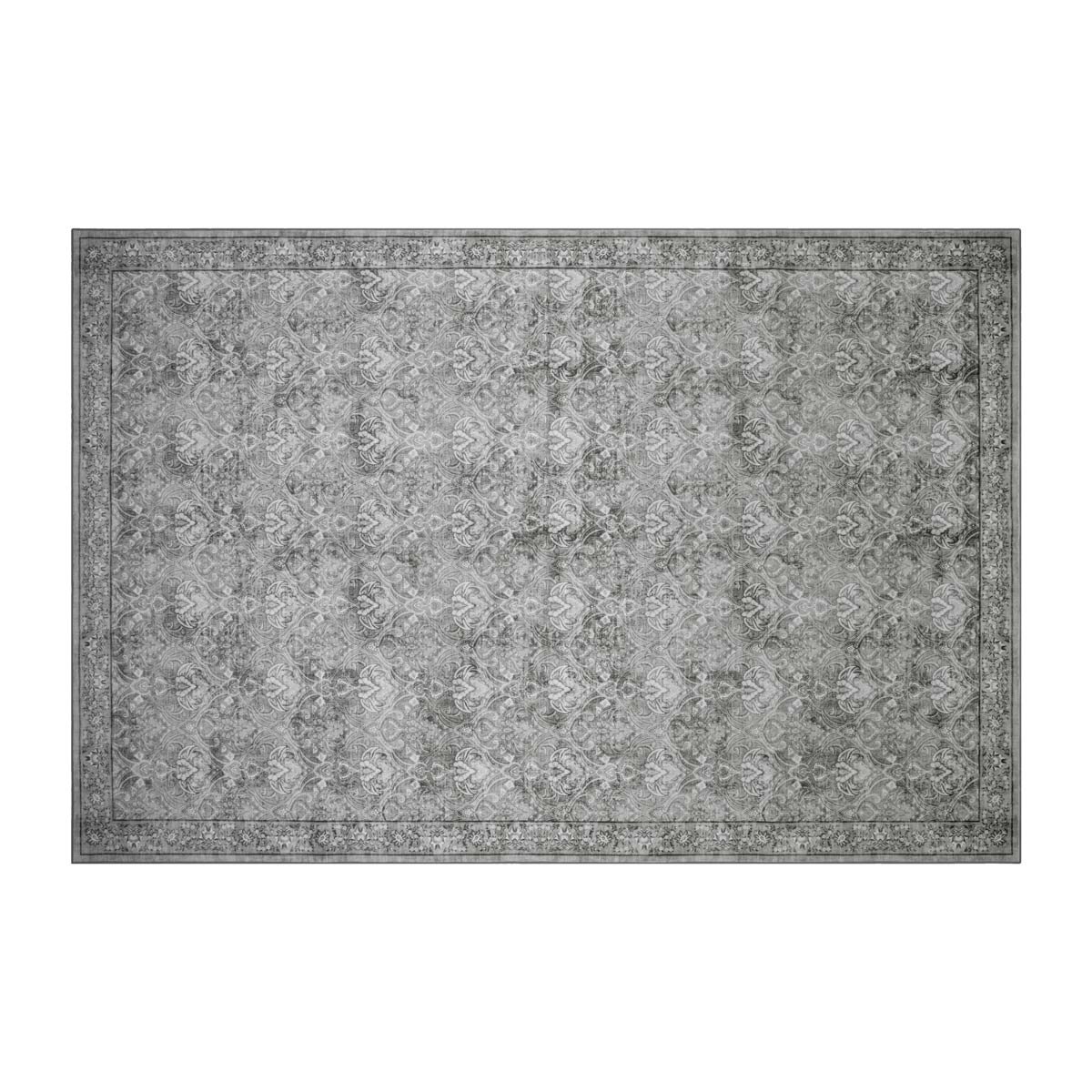Wyatt & Ash Washable Area Rug in Grey, 183 x 274cm