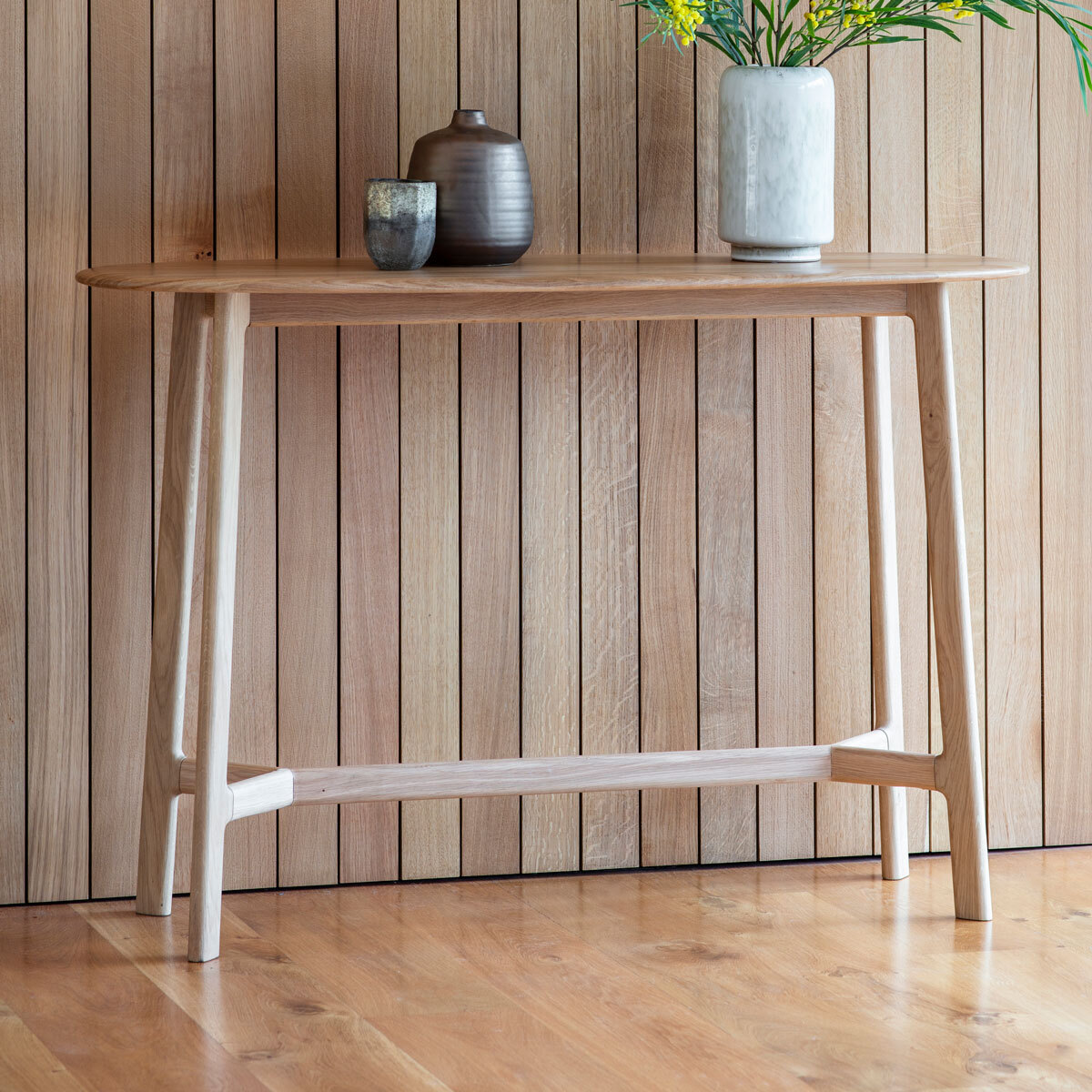 Gallery Getafe Console Table, Oak