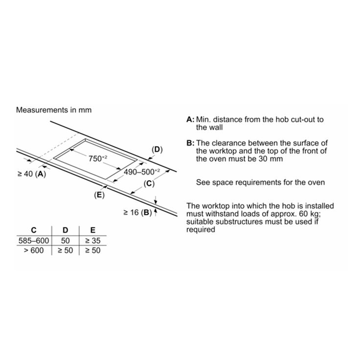 Bosch Series 6 PXV831HC1E 80cm Flex Induction Hob in Black