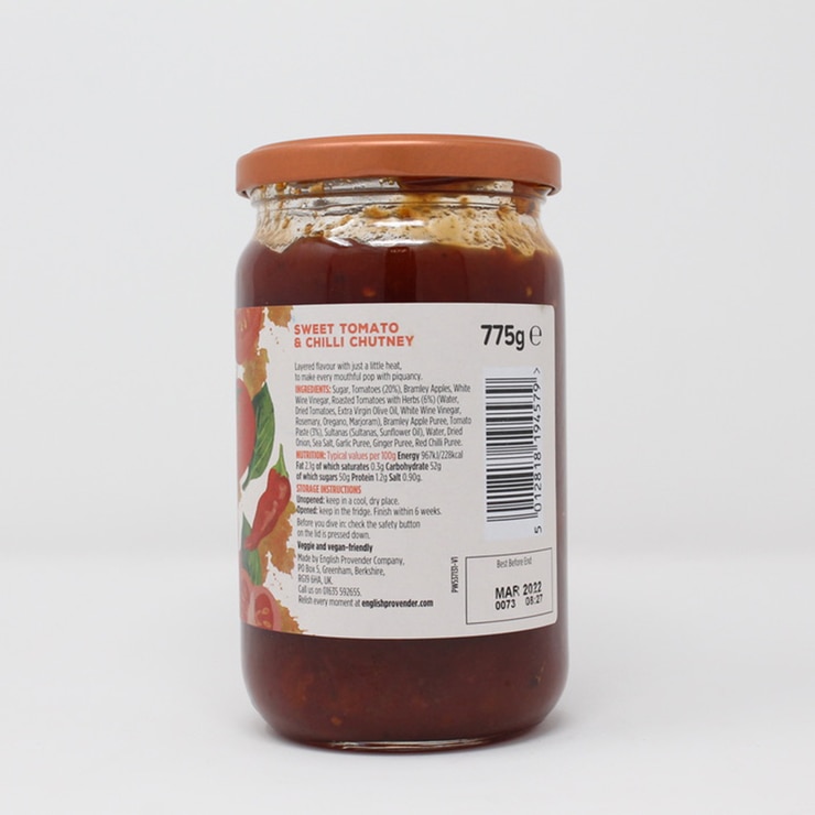 The English Provender Company Sweet Tomato & Chilli Chutney, 775g