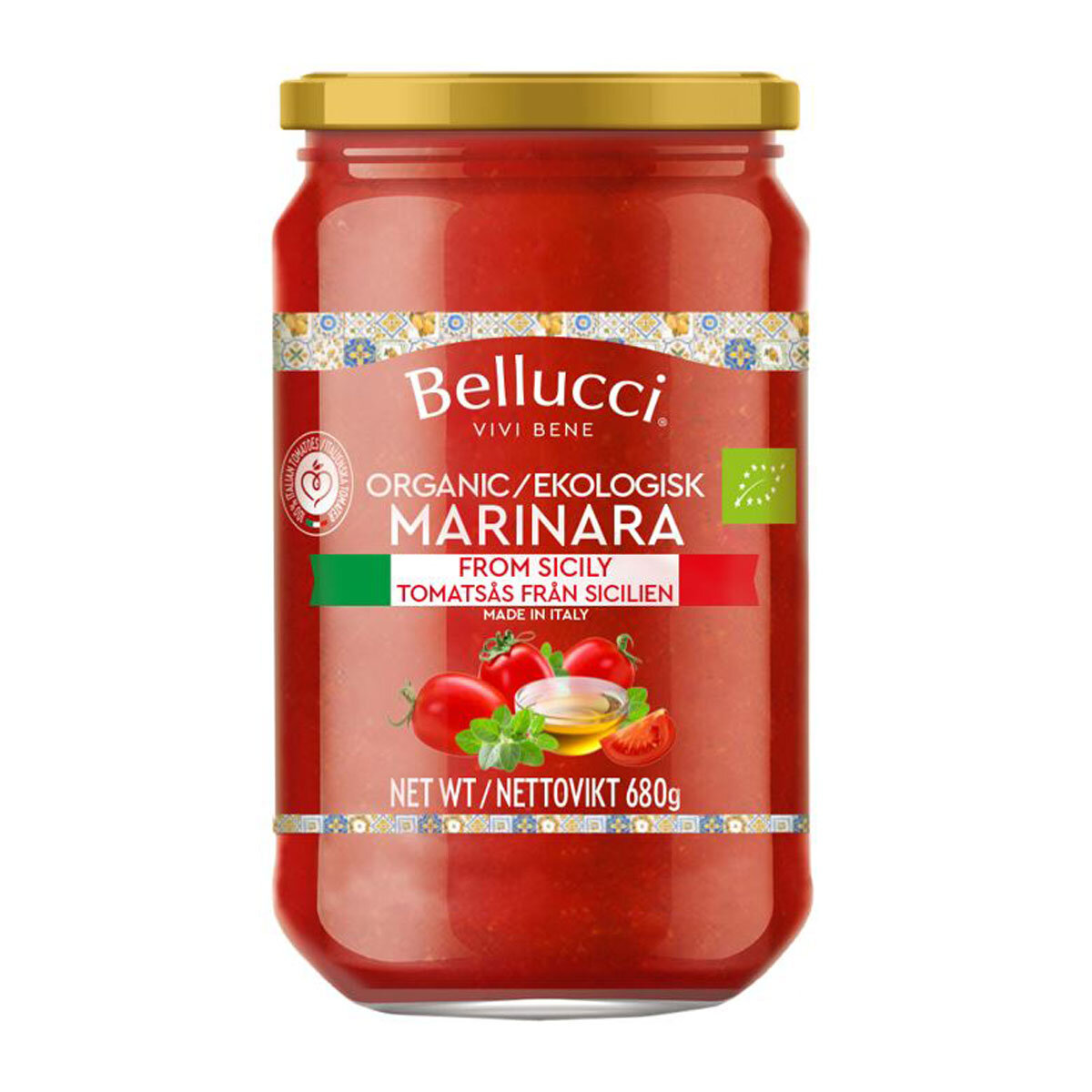 Bellucci Organic Marinara, 3 x 680g