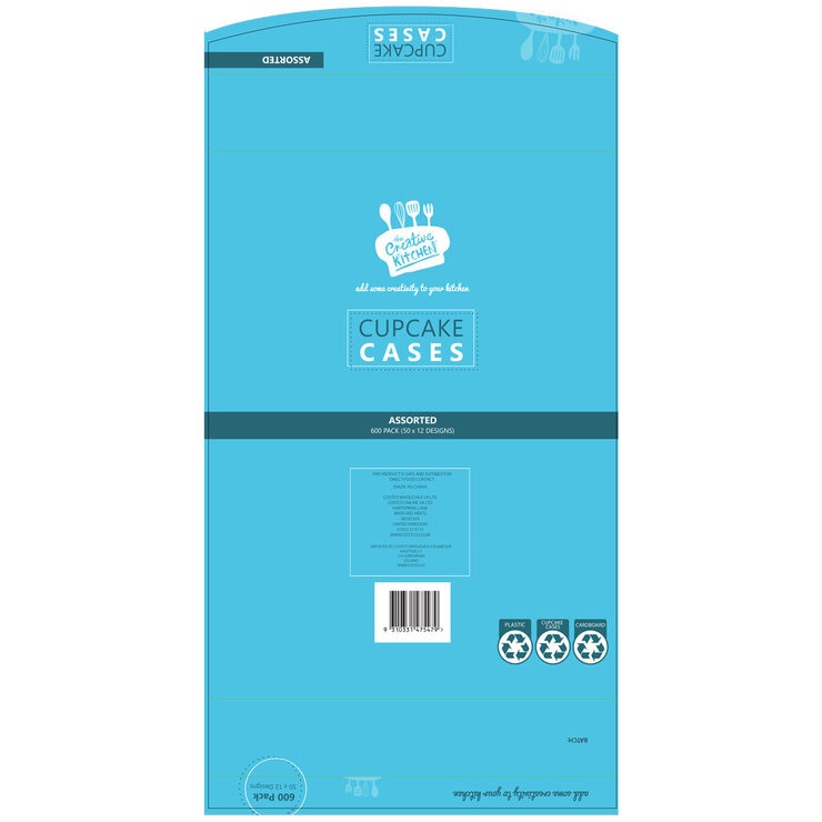 The Creative Kitchen Assorted Cupcake Cases, 12 x 50pcs