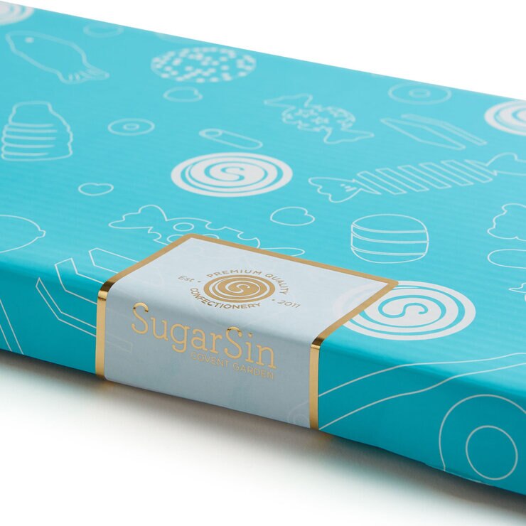 SugarSin 'Happy Birthday' Pick 'n' Mix Pouches Letterbox Gift In Blue SugarSin 'Happy Birthday' Pick 'n' Mix Pouches Letterbox Gift In Blue