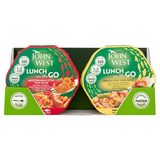 Front on image of double pack John West Lunch on the Go