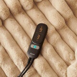 Duux Yentl Beige Heated Faux Fur Overblanket, 200 x 200 cm Duux Yentl Beige Heated Faux Fur Overblanket, 200 x 200 cm