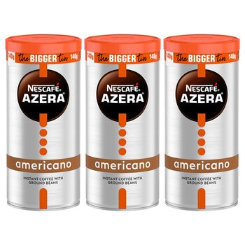 Nescafé Azera Americano Coffee with Ground Beans, 3 x 140g