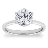 2.00ct Round Brilliant Cut Diamond Solitaire Ring, Platinum