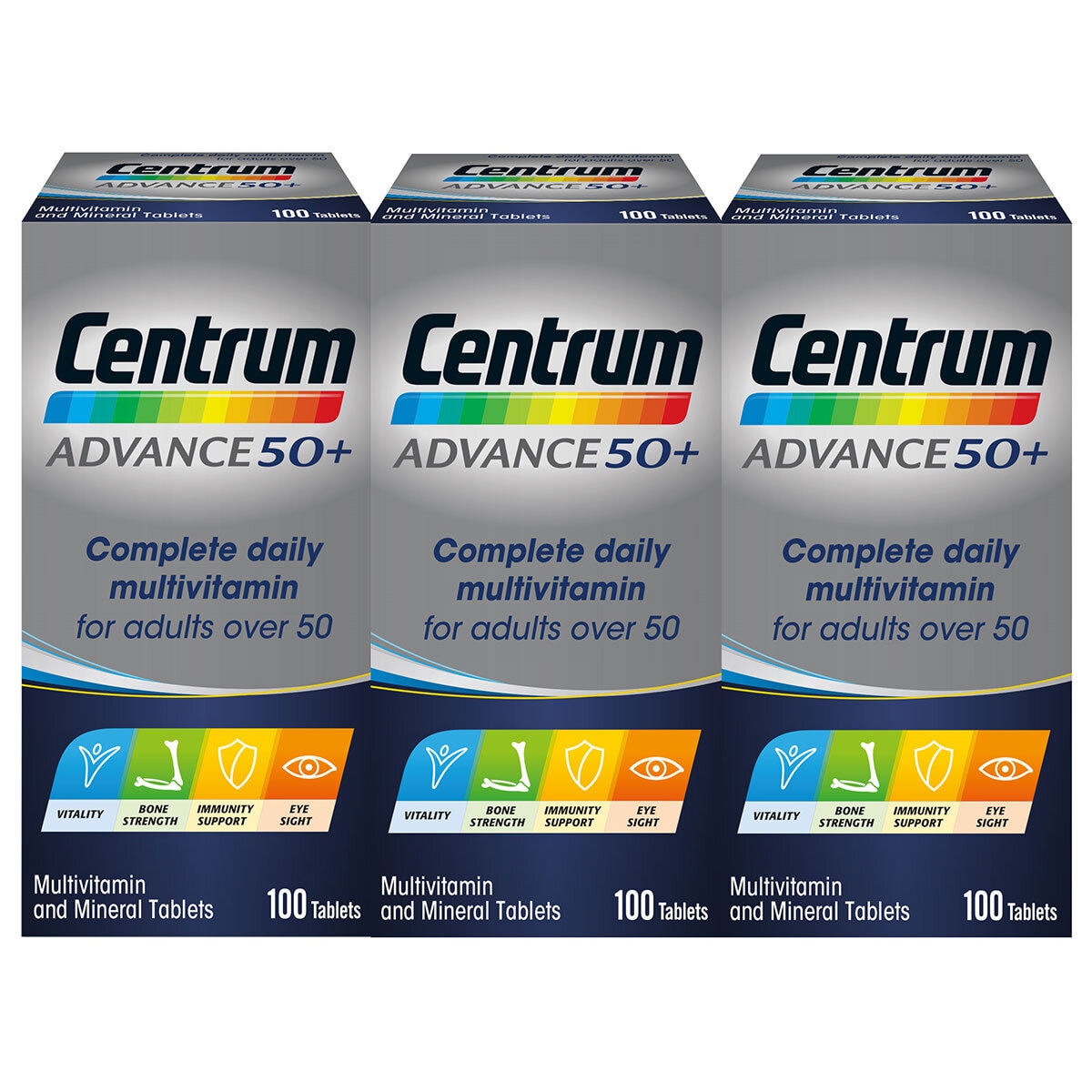 Centrum Advance 50+ Vitamins, 3 x 100 Count