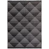 Concept Looms Jazz Black Indoor Outdoor Rug, in 2 Sizes
