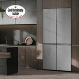 Hisense KitchenFit RQ768N4GVE, Non Plumbed Multidoor Fridge Freezer, E Rated In Silver Glass Hisense KitchenFit RQ768N4GVE, Non Plumbed Multidoor Fridge Freezer, E Rated In Silver Glass
