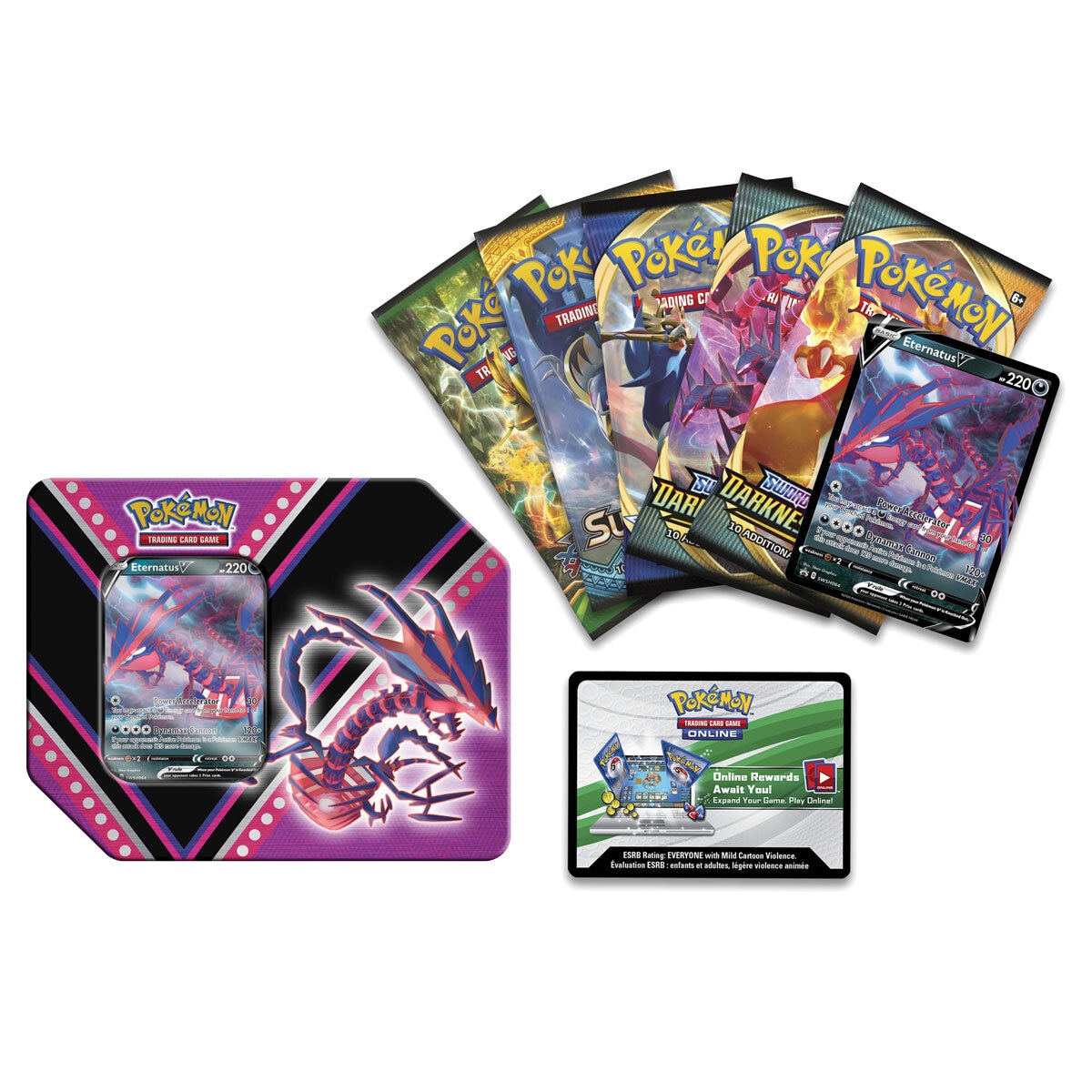 Buy Pokemon V Tins 4 Pack Tins and Cards Image at Costco.co.uk