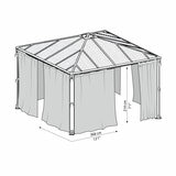 Palram Canopia Netting Set for Palermo Gazebos