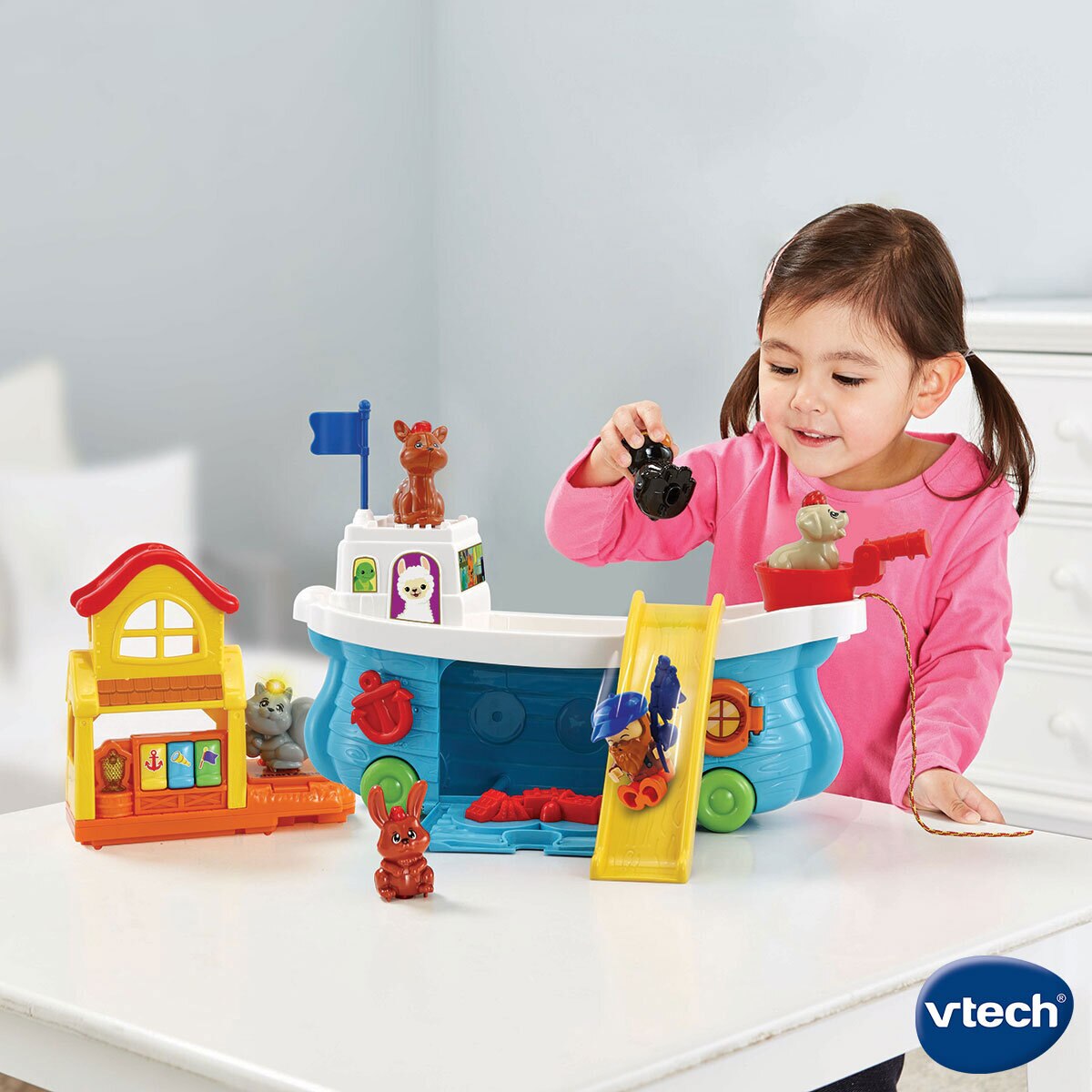 Animal boat toy sales