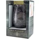 Lifetsyle image of grey candle in packaging side on